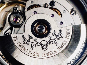 No.274 Swiss Automatic Memento Mori on Tan Italian Leather