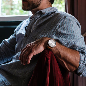 No.29 Automatic Steel and Rose Gold on Tan Italian Leather