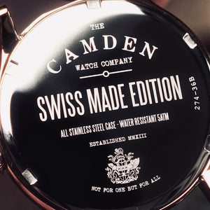 No.274 Swiss Made Quartz Rose Gold and Green on Tan Italian Leather