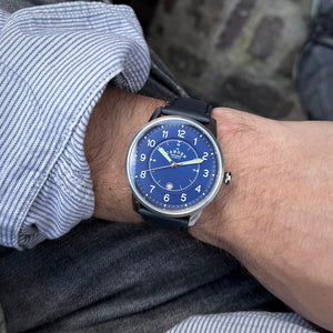 No.29 Type II Steel and Navy on Navy Italian Leather
