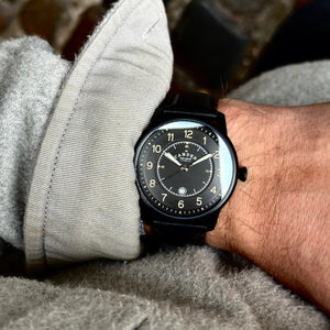 No.29 Type II Black on Black Italian Leather