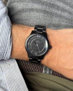 No.253 Memento Mori Black on Black Metal Bracelet