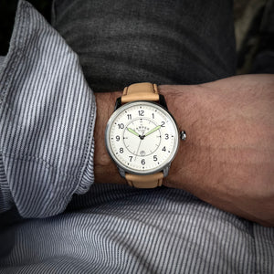 No.29 Type II Steel on Tan Italian Leather