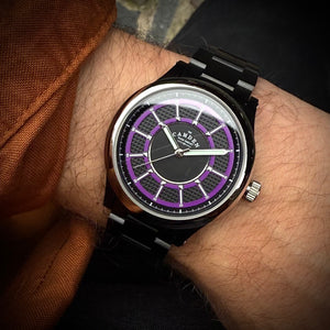 No.253 Purple Design Lab on Metal Bracelet