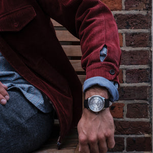 No.29 Automatic Steel and Rose Gold on Black Italian Leather