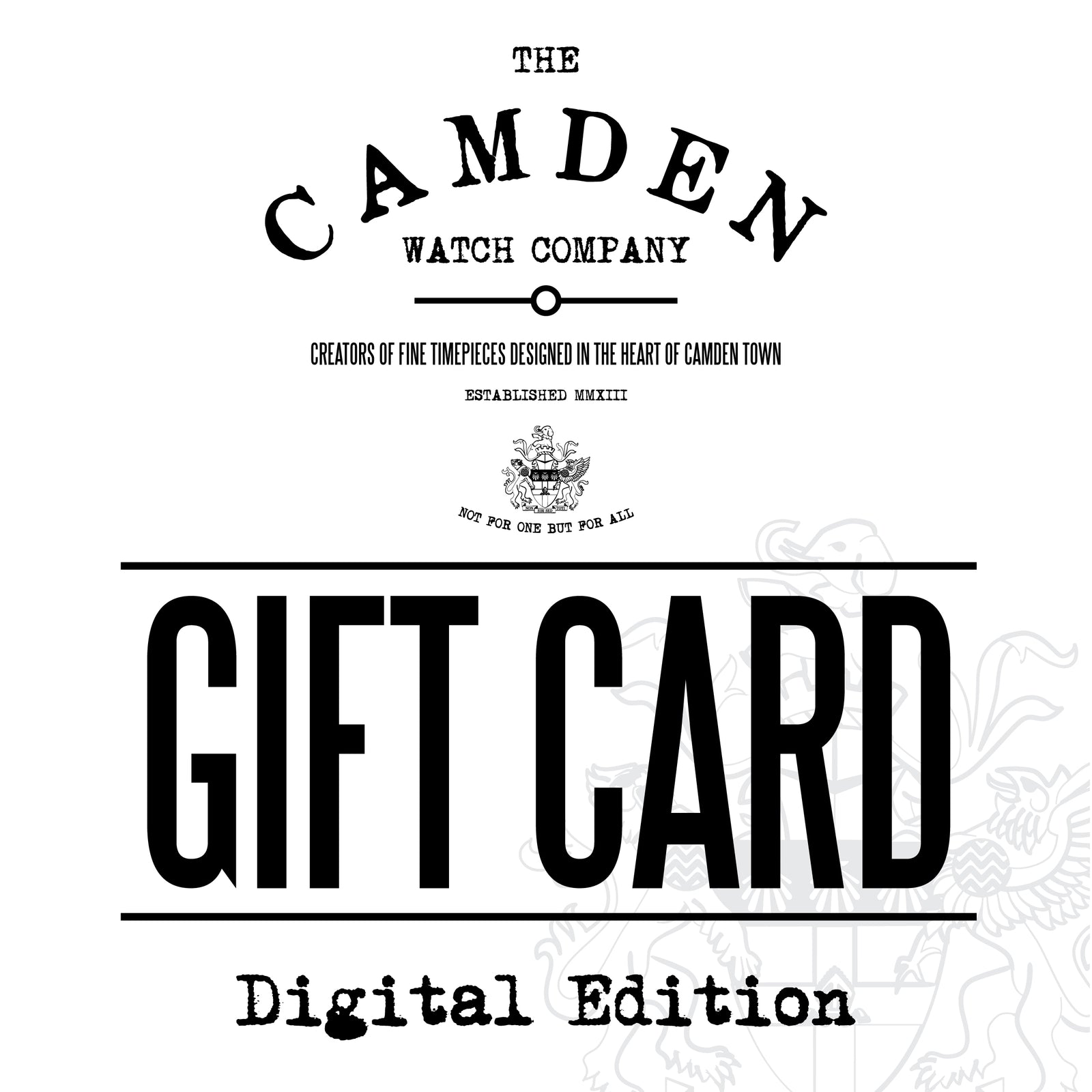 The Camden Watch Company Gift Card