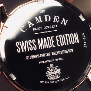 No.274 Swiss Made Quartz Steel and Black on Black Italian Leather