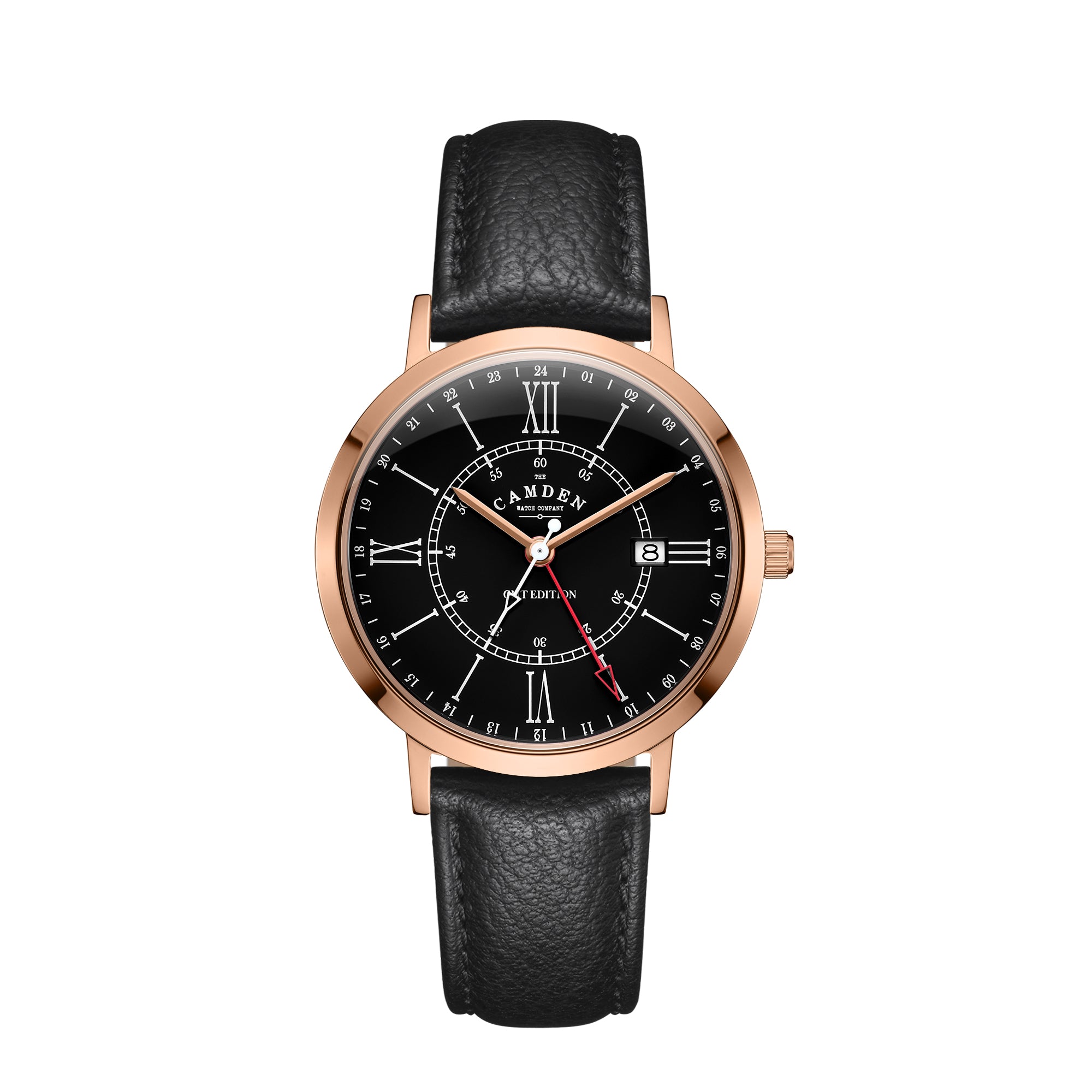 No.27 GMT Rose Gold and Black on Black Leather