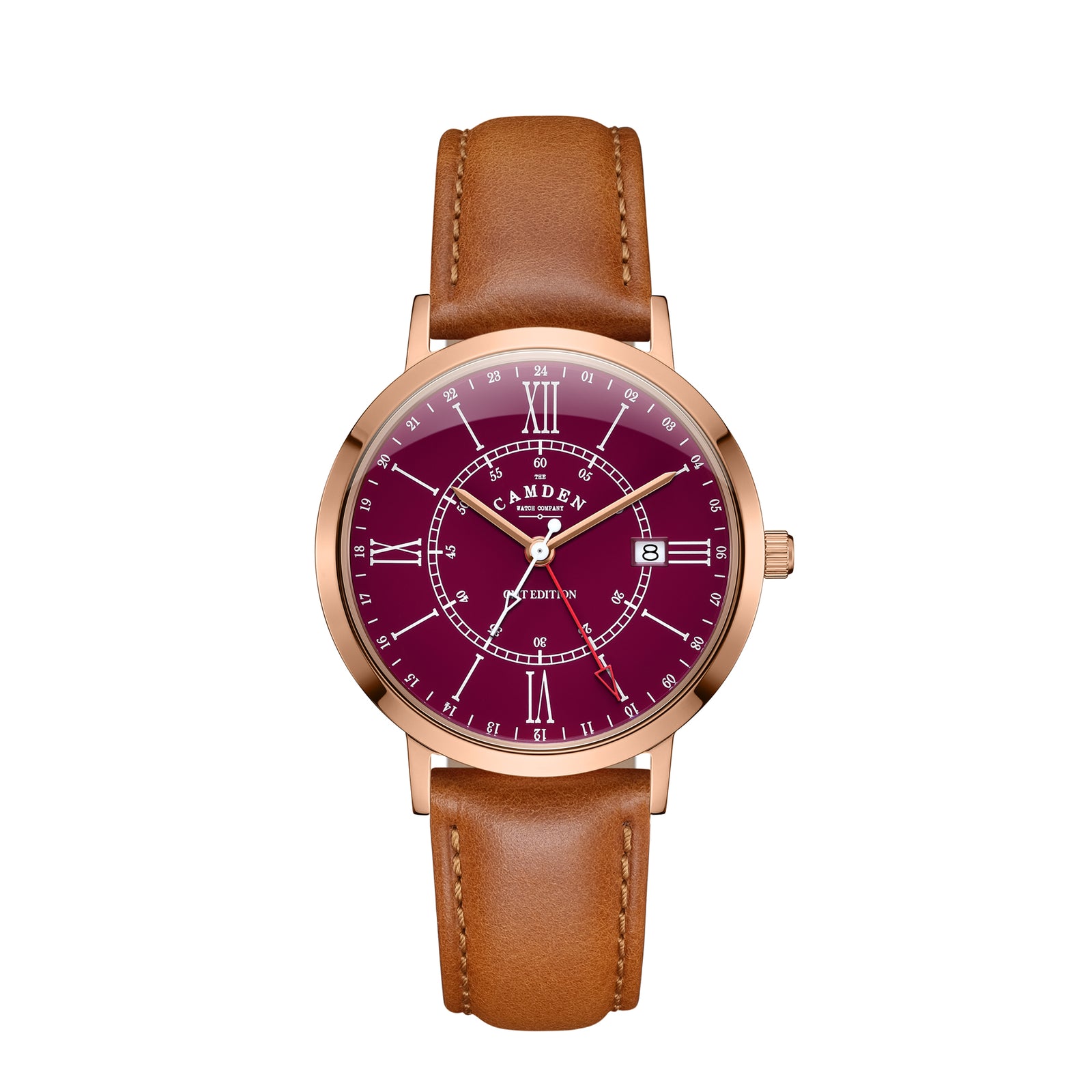 No.27 GMT Rose Gold and Oxblood on Tan Leather