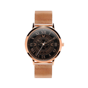 No.27 Witchcraft Rose Gold and Black on Rose Gold Mesh
