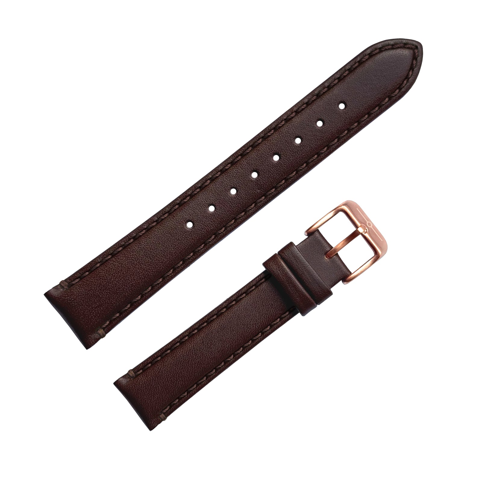 No.274 Italian Leather Brown and Rose Gold Strap