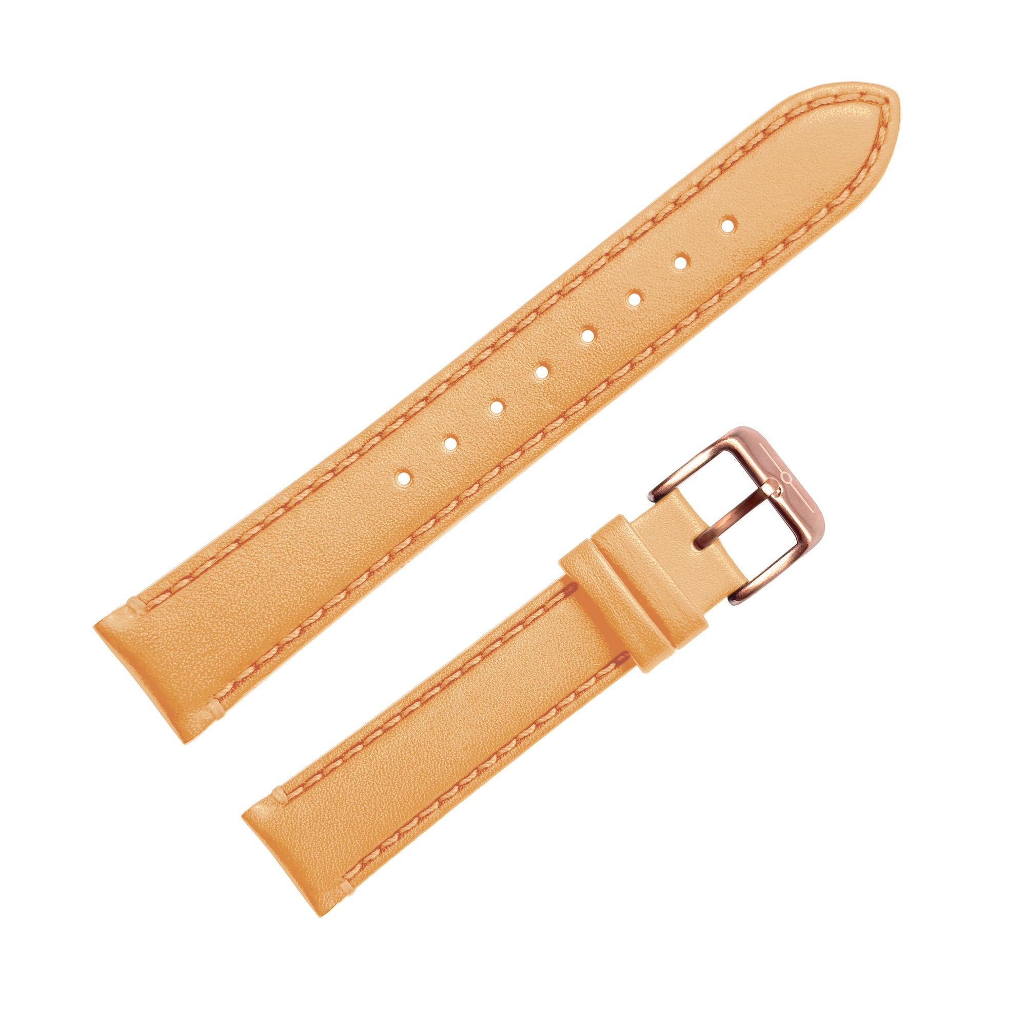No.274 Italian Leather Tan and Rose Gold Strap