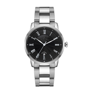 No.29 Automatic Steel and Black on Metal Bracelet