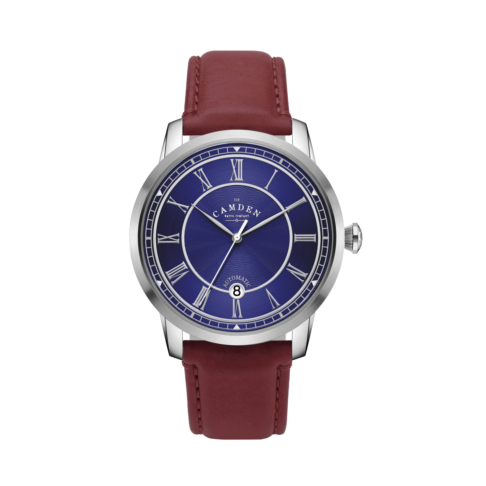 No.29 Automatic Steel and Navy on Oxblood Italian Leather