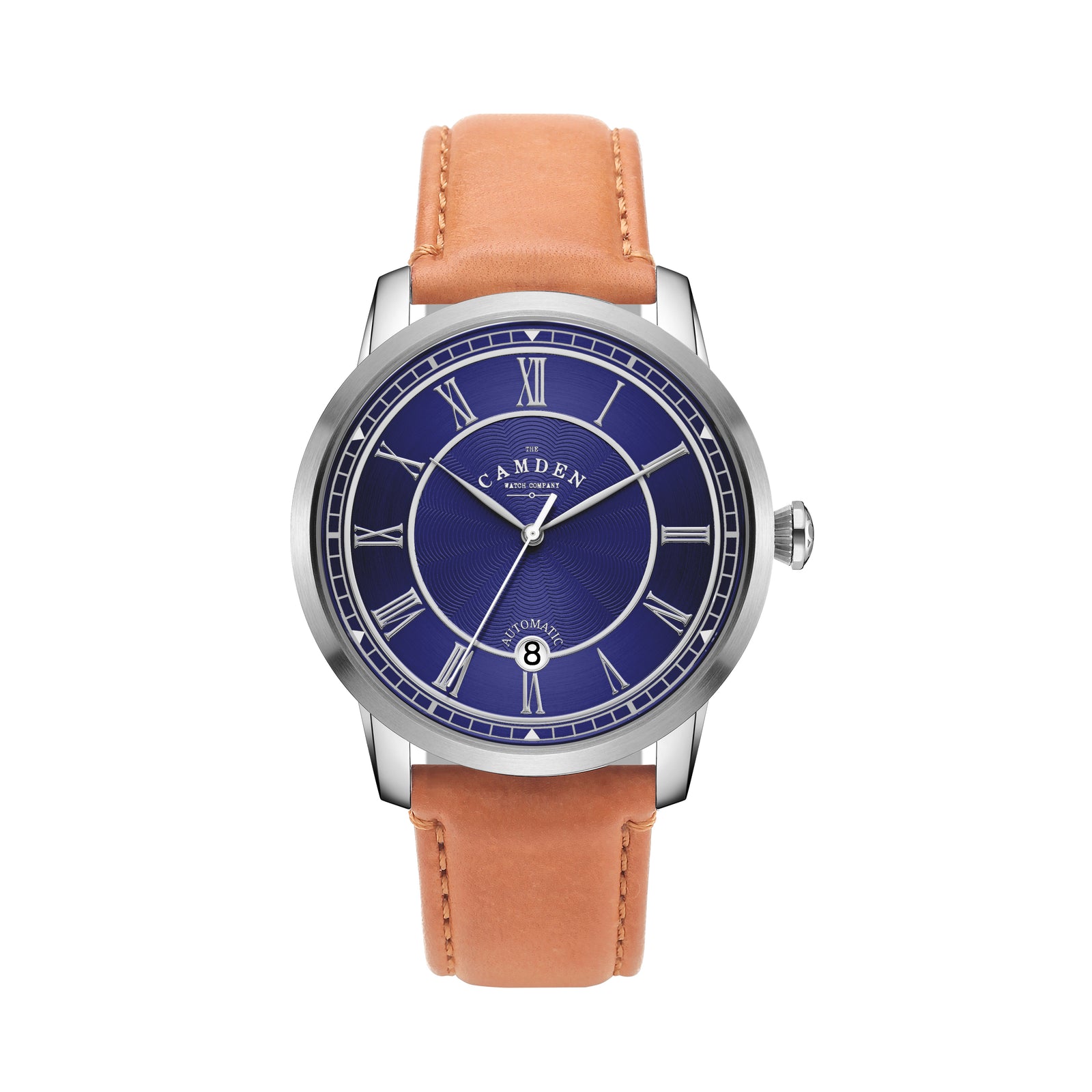 No.29 Automatic Steel and Navy on Tan Italian Leather