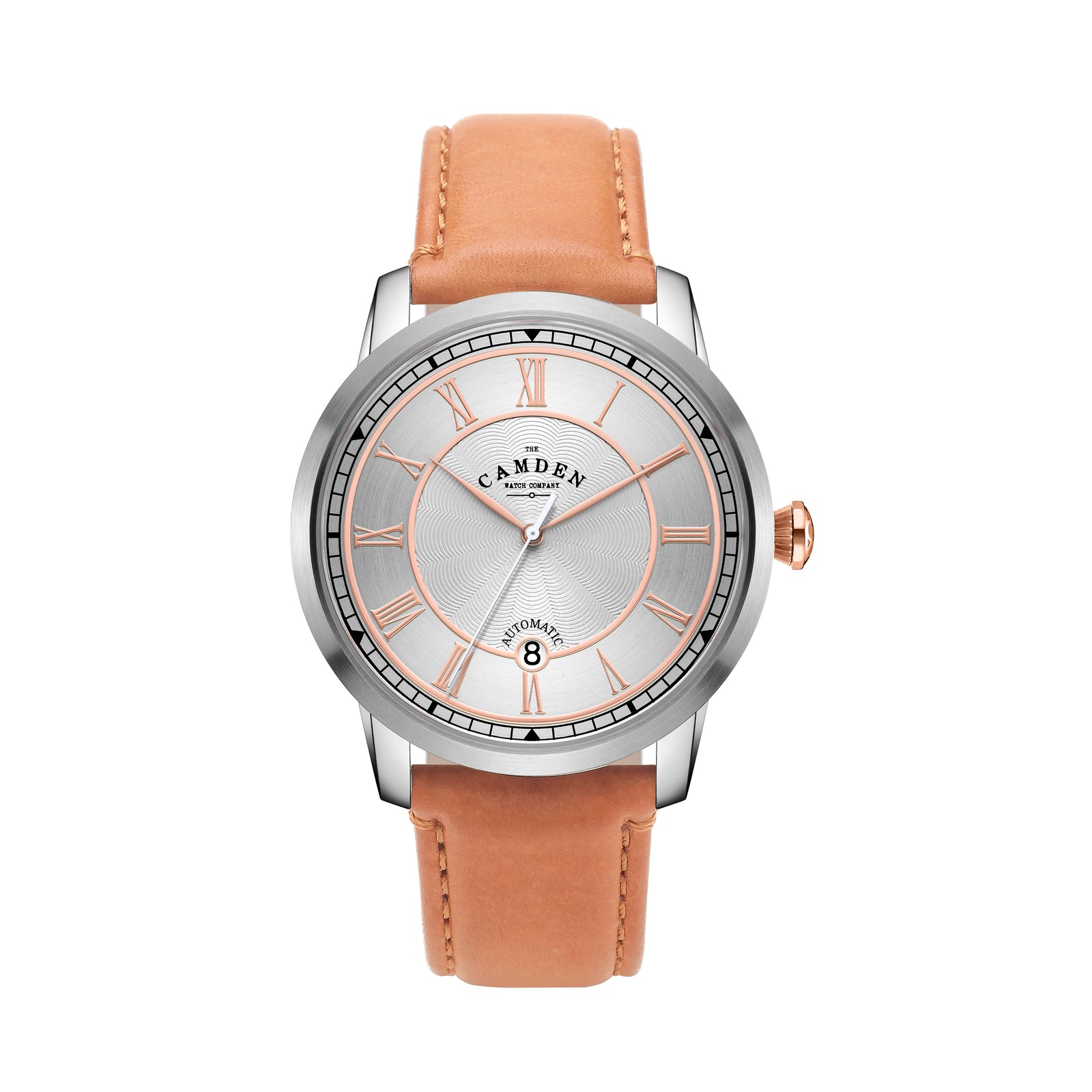 No.29 Automatic Steel and Rose Gold on Tan Italian Leather