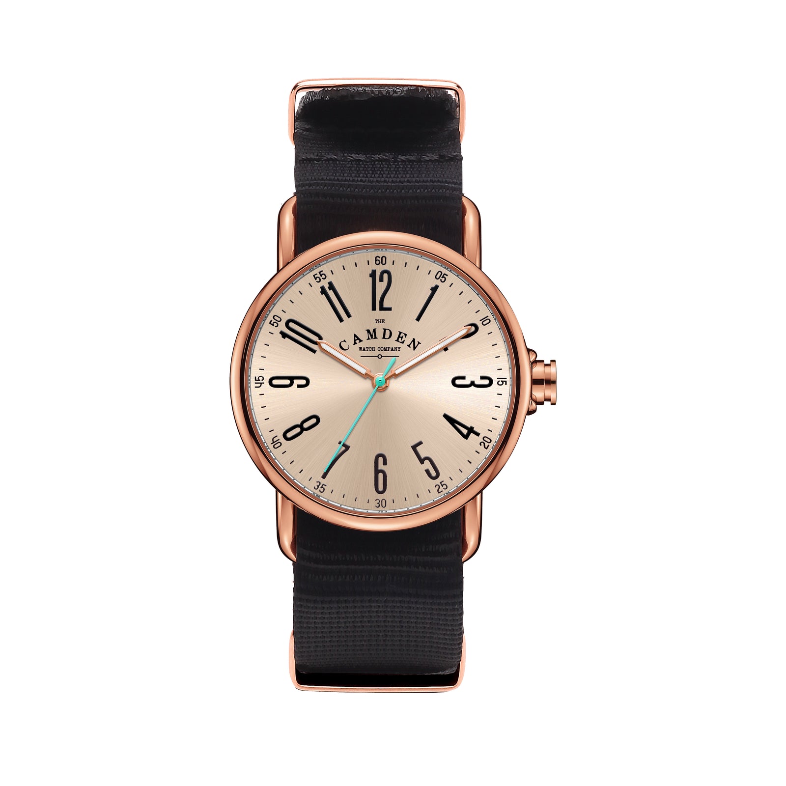 SMALL No.88 Rose Gold on Black Nylon