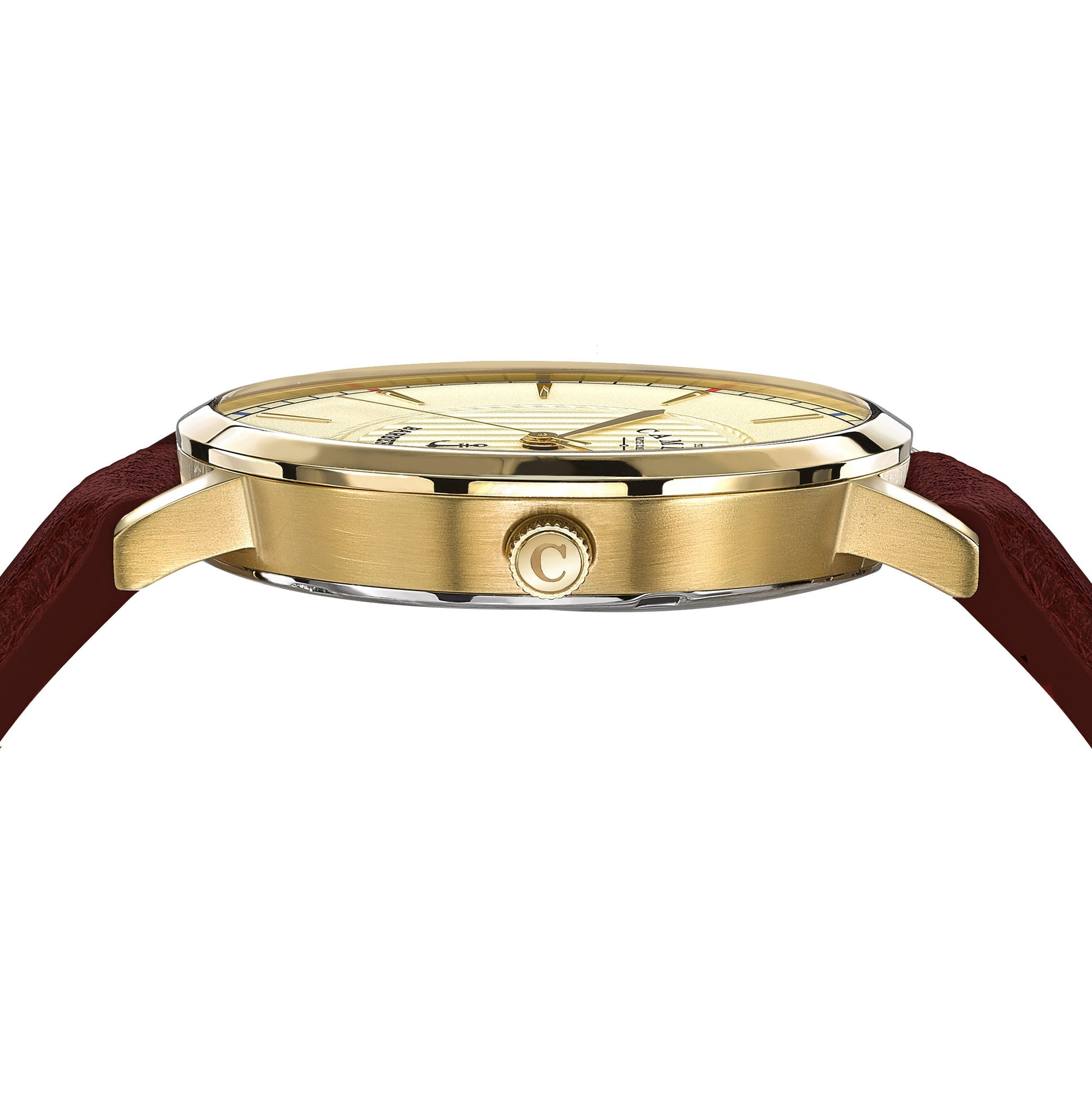No.27 Camden x Thy Barber Gold and Oxblood Watch