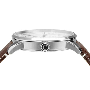 No.29 Gents Camden Watch Steel, Brown And Blue Side