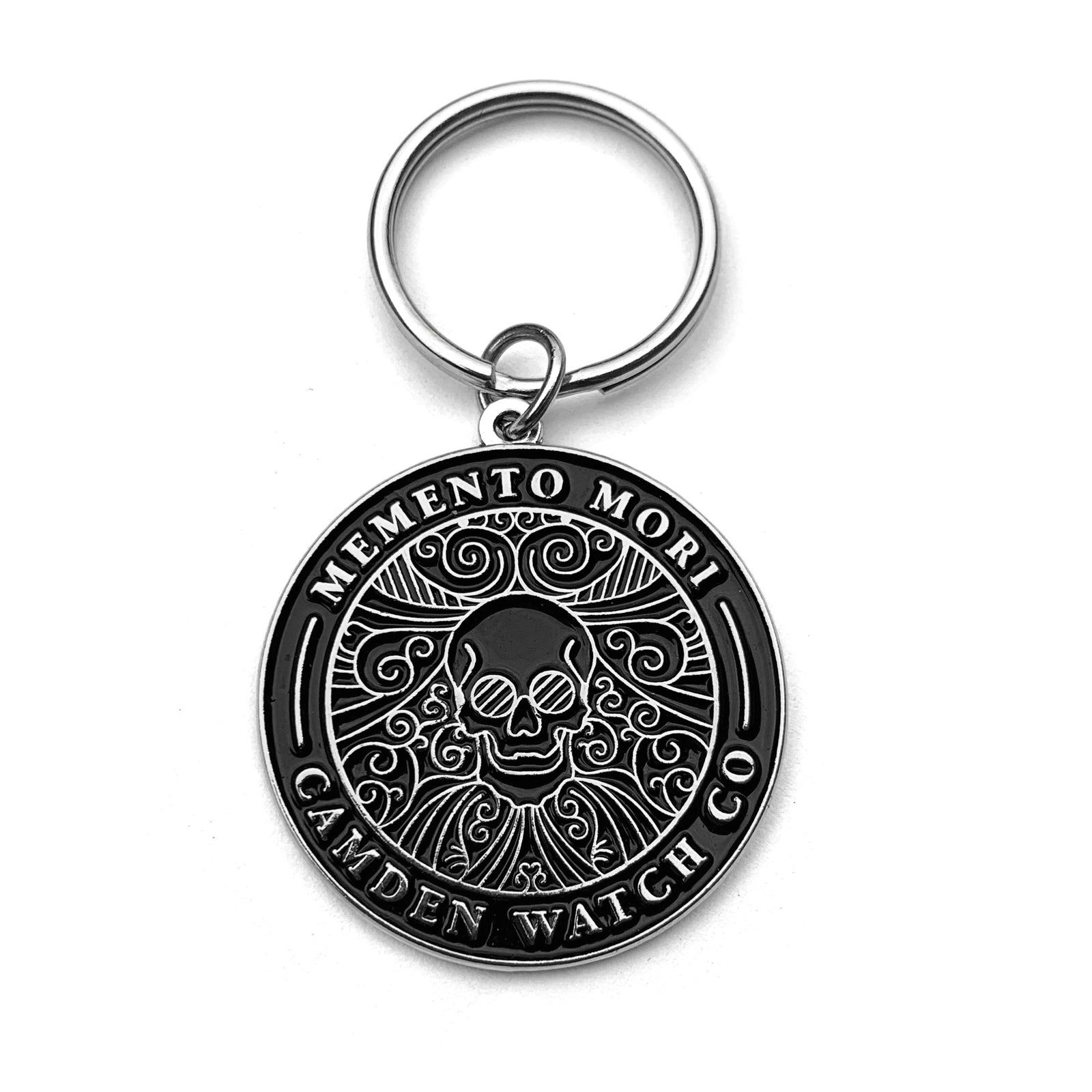 Memento Mori Enamel Keyring