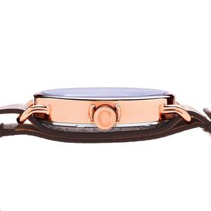 No.88 Unisex Watch Rose Gold and Navy Side