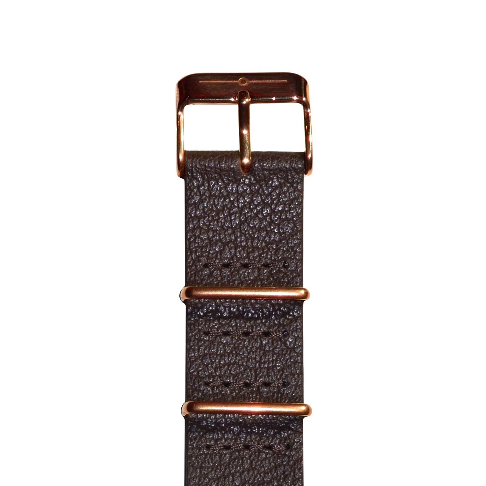 Brown Leather and Rose Gold NATO