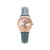 Grey strap and Rose Gold Ladies Watch