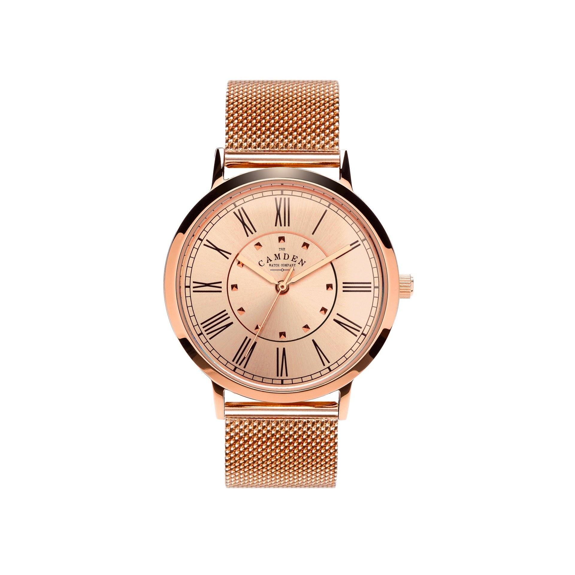 Ladies Watch With Mesh Rose Gold Strap Mesh And Rose Gold