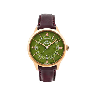 No.274 Automatic Rose gold, green and oxblood