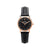 Black Strap And Rose Gold Vintage Style Ladies Watch