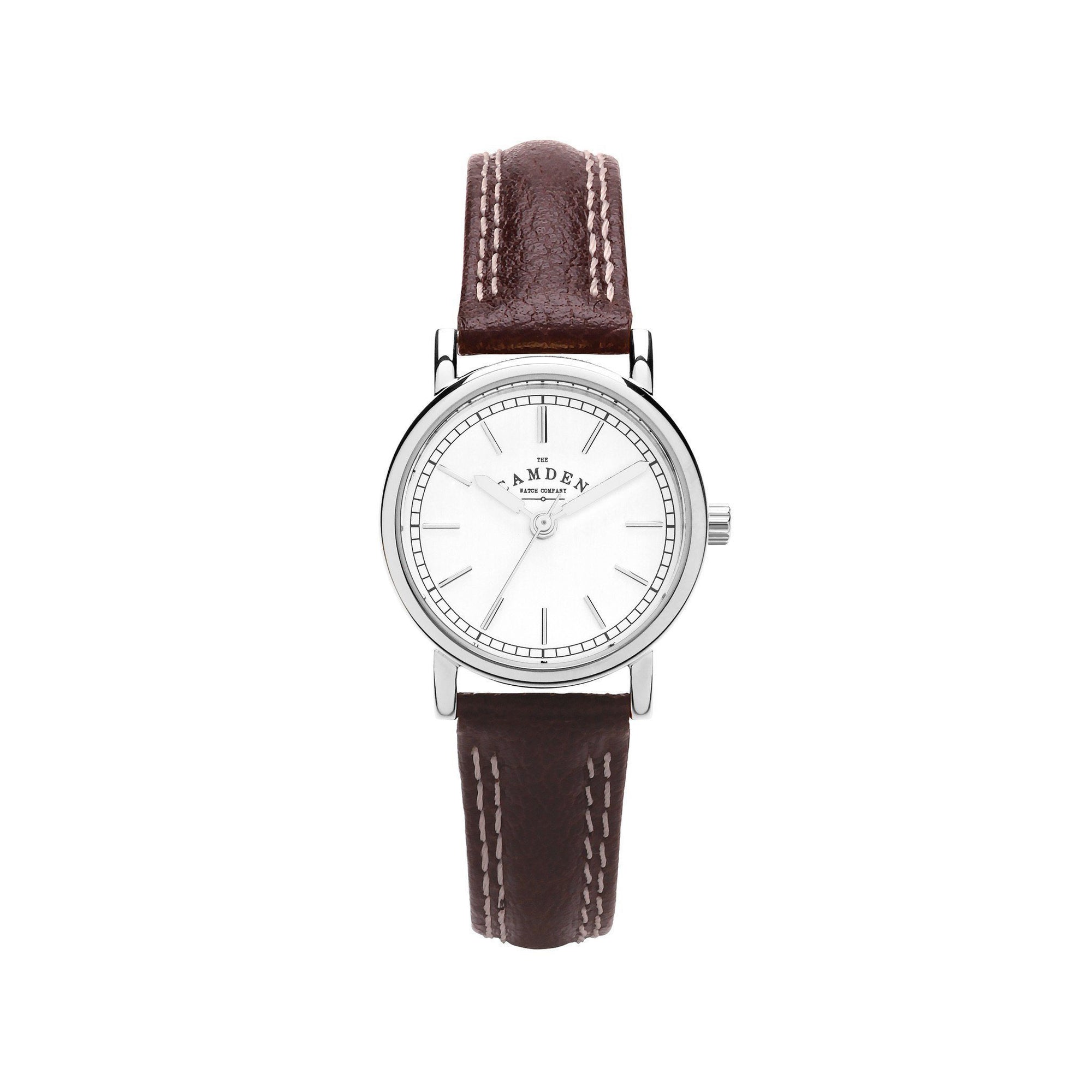 No.24 Small Classic Ladies Watch with Brown Strap