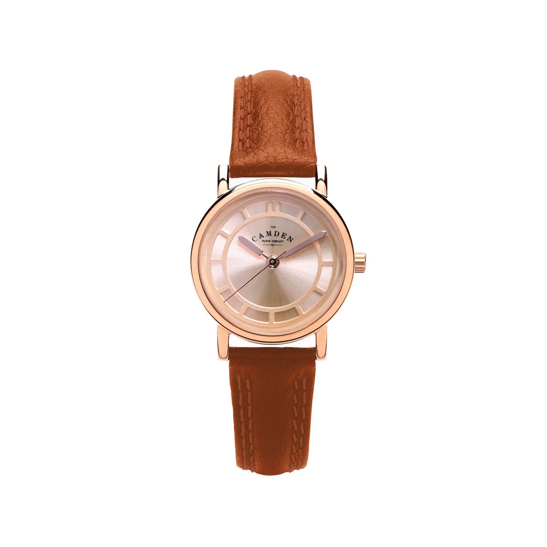 No.24 Tan Strap And Rose Gold Ladies Watch