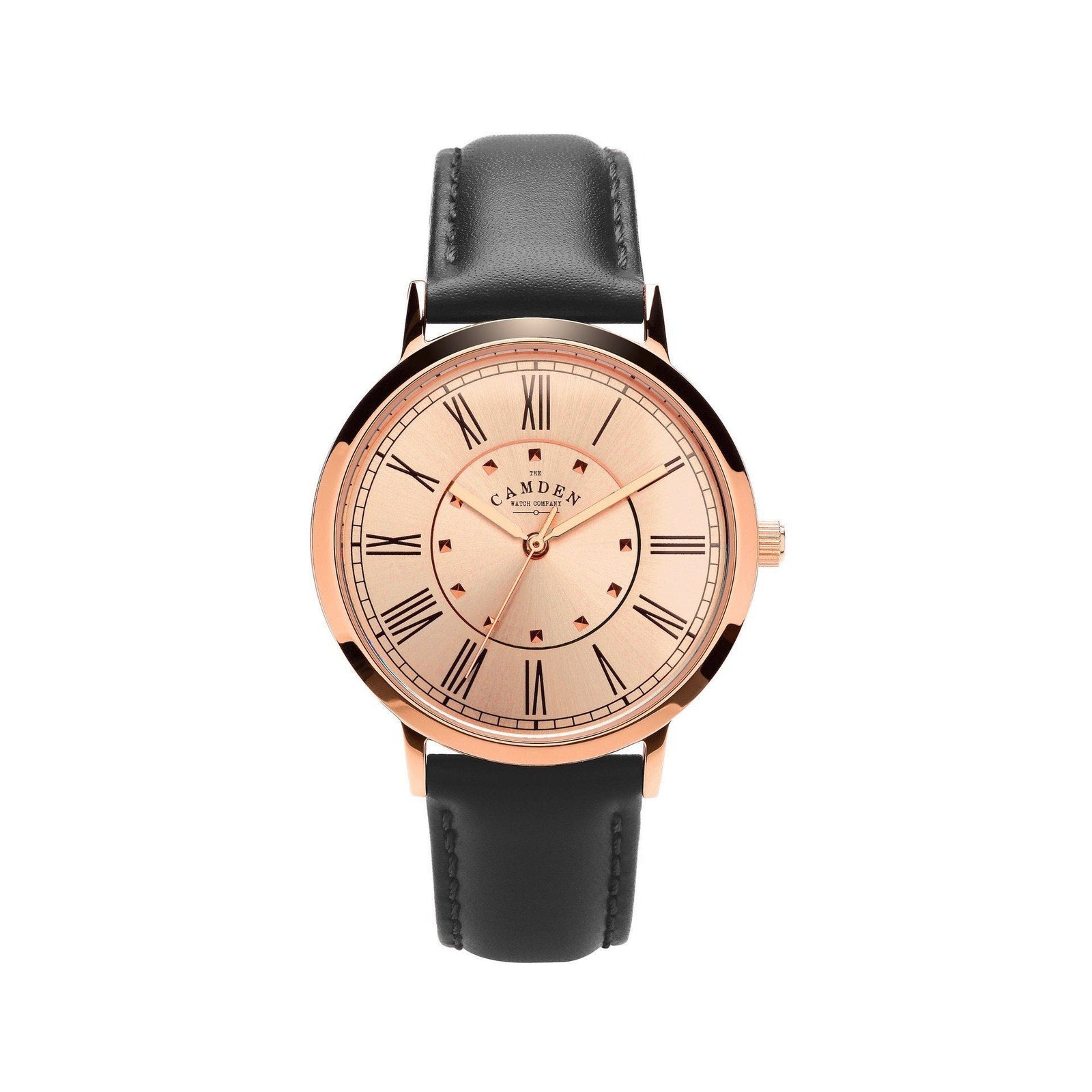 No.27 Rose Gold on Black Strap
