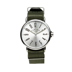 No.88 Vintage Steel Green Nato Watch 