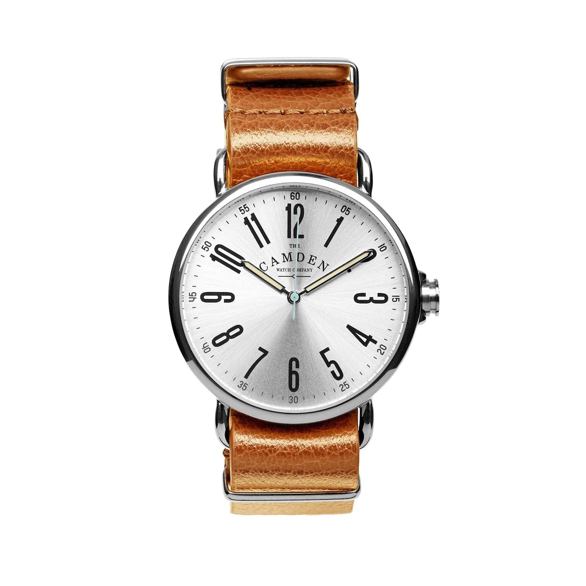 No.88 Watch Steel And Tan Leather Strap
